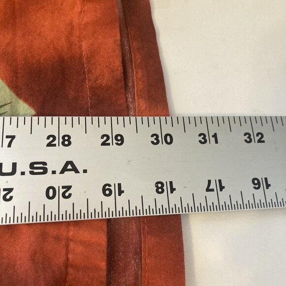 Vtg Mens Hawaiian Shirt Pacific Legend Apparel Cotton Motorcycle Large Orange - Picture 7 of 8